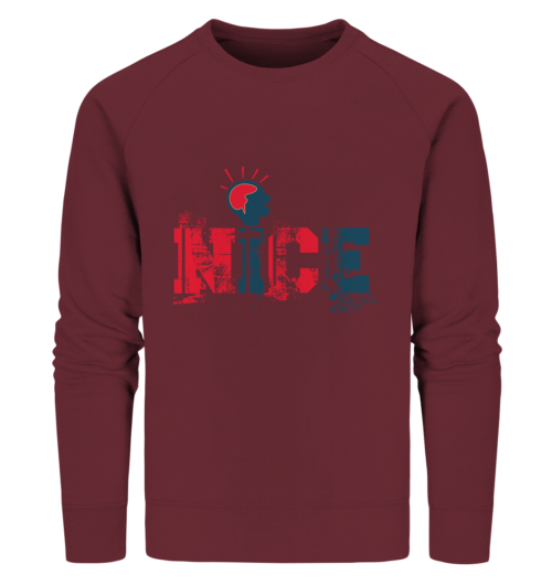 Stilvoll warm bleiben mit 'Be Nice' Premium-Sweatshirt